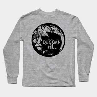 Duggan Hill - White on Black Long Sleeve T-Shirt